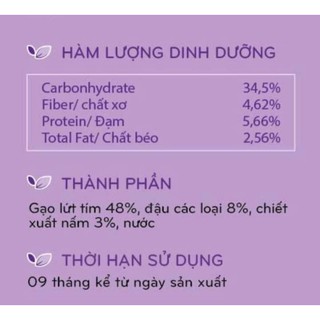 Cơm gạo lứt tím MsSlim