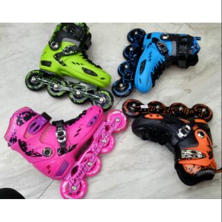 Combo Giày patin trẻ em tăng size  có đèn  Led 860 trước