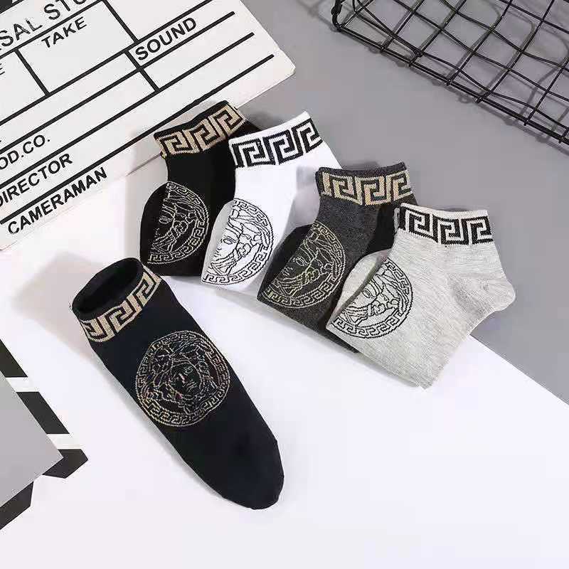 Set 3 / 5 Đôi Vớ Ngắn Chất Liệu cotton Thoáng Khí Thân Thiện Với Da