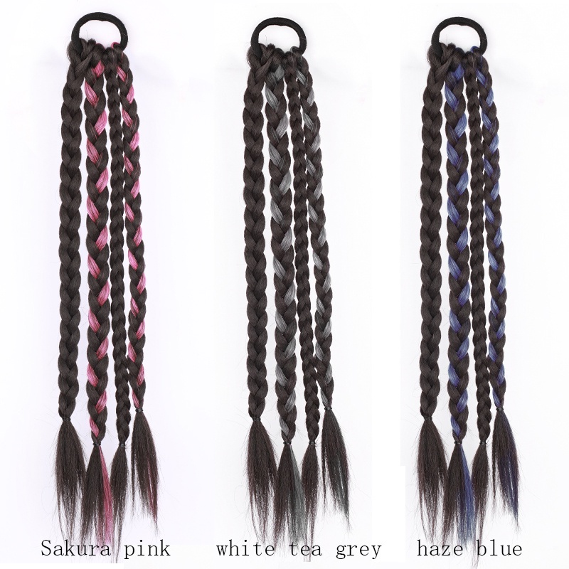 Mới Dây Buộc Tóc Đuôi Ngựa Bằng Cao Su Tổng Hợp Tự Nhiên Dành Cho Nữ