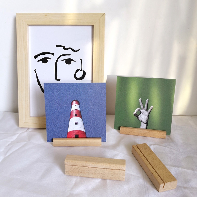 Đế Gỗ Kẹp Thẻ Ảnh Phong Cách Bắc Âu