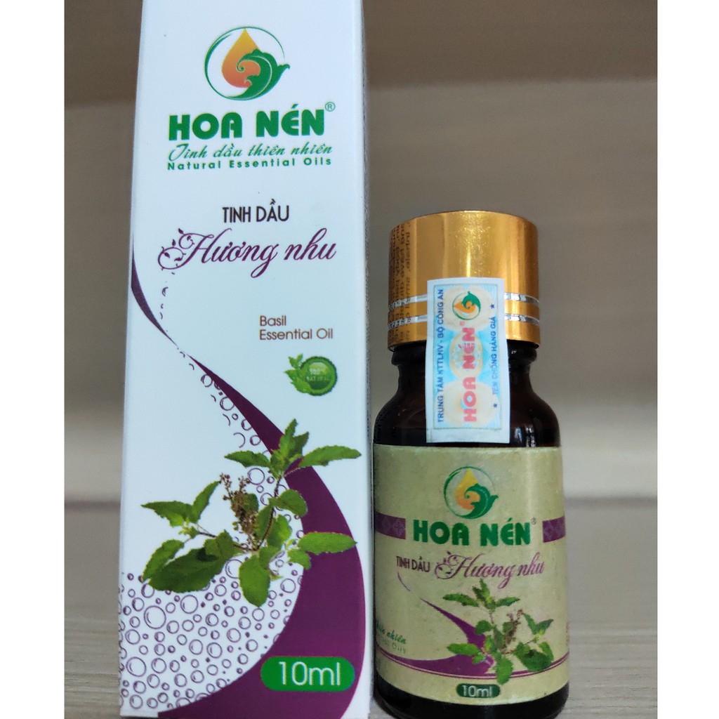 Tinh Dầu Hương Nhu Hoa Nén Chữa Cảm Nắng,Mọc Tóc,Sát Khuẩn& Tăng Sức Đề Kháng(Basil  Essential Oil) 10ML 2201652