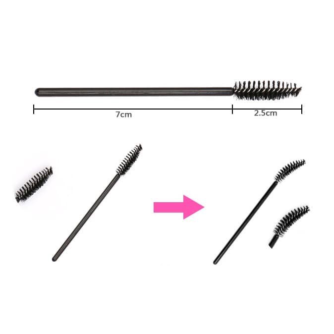 Cọ chải mày mascara làm từ sợi tổng hợp