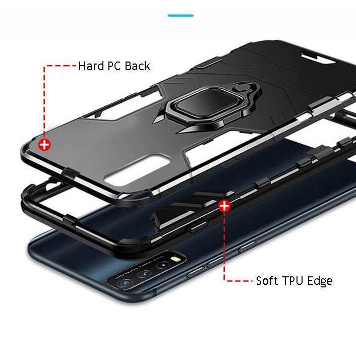Ốp Lưng Vivo Y20 Y20S Y12S Có Vòng Khuyên Đỡ Điện Thoại Và Nam Châm Gắn Xe Ô Tô | BigBuy360 - bigbuy360.vn