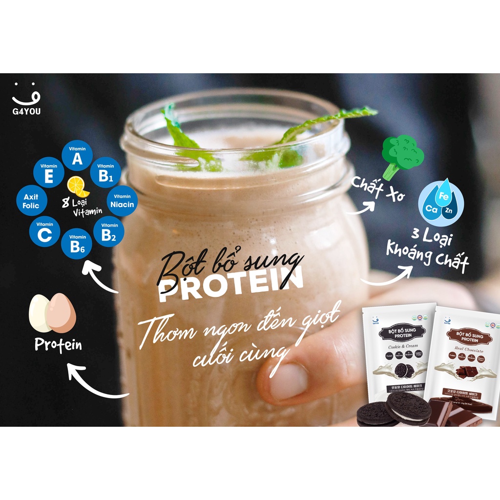 Combo 5 Gói Bột Diet Shake G4You Bổ Sung Năng Lượng 25G