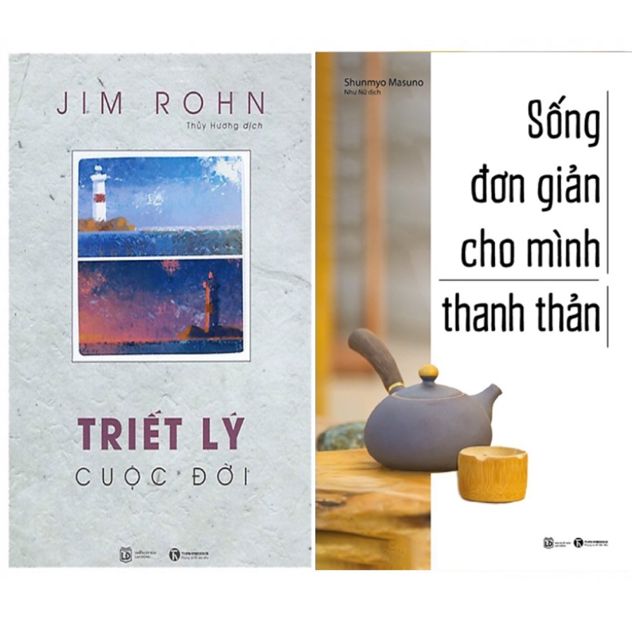 Sách - Combo Sống Đơn Giản Cho Mình Thanh Thản + Triết Lý Cuộc Đời (Bộ 2 Cuốn) THA