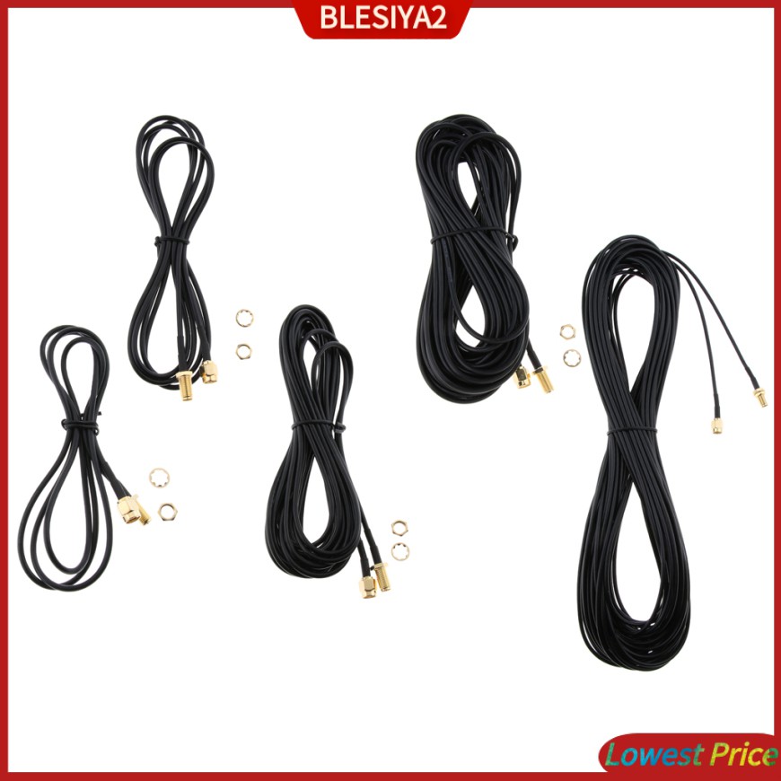 Cáp Nối Dài Ăng Ten RP-SMA 2 Dài 1M Cho Bộ Phát WiFi Không Dây