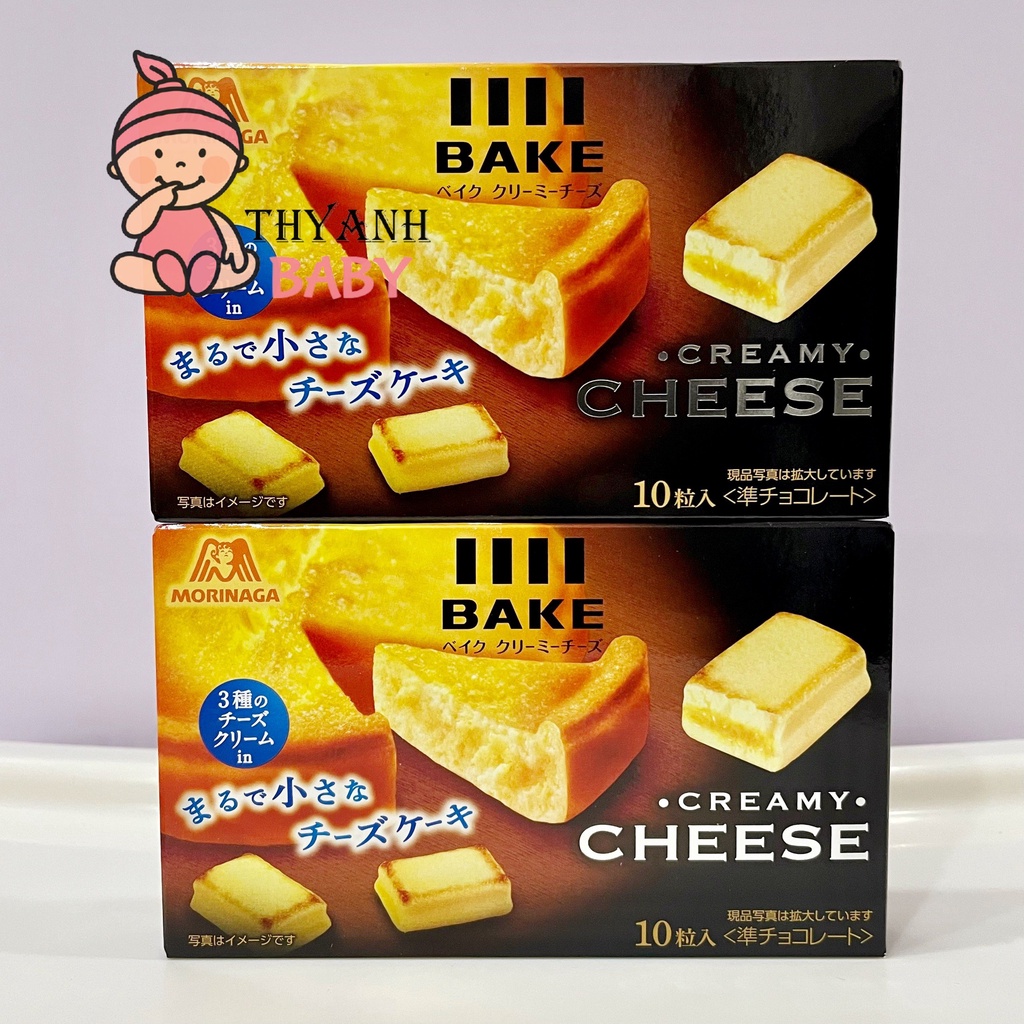 Bánh Phô Mai Nướng Cheese Bake Morinaga Nhật Bản Hộp 45g