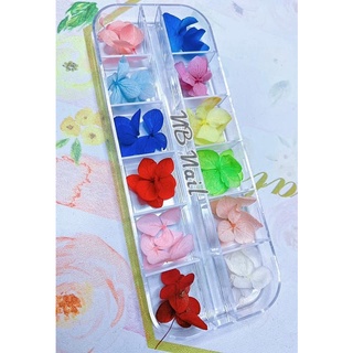 Sét hoa khô cánh gián - hoa khô to , hoa khô giấy trang trí ẩn móng nail