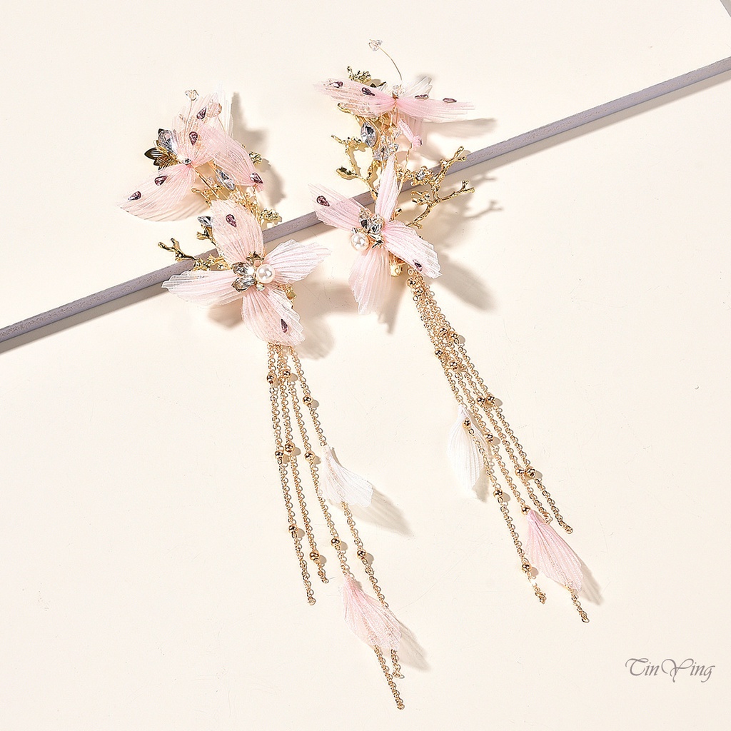 GETNOIVAS Lược Cài Tóc Cô Dâu Đính Hạt Ngọc Trai Và Pha Lê