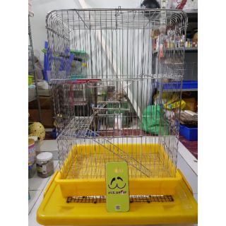 Lồng Pet inox xi 2 tầng