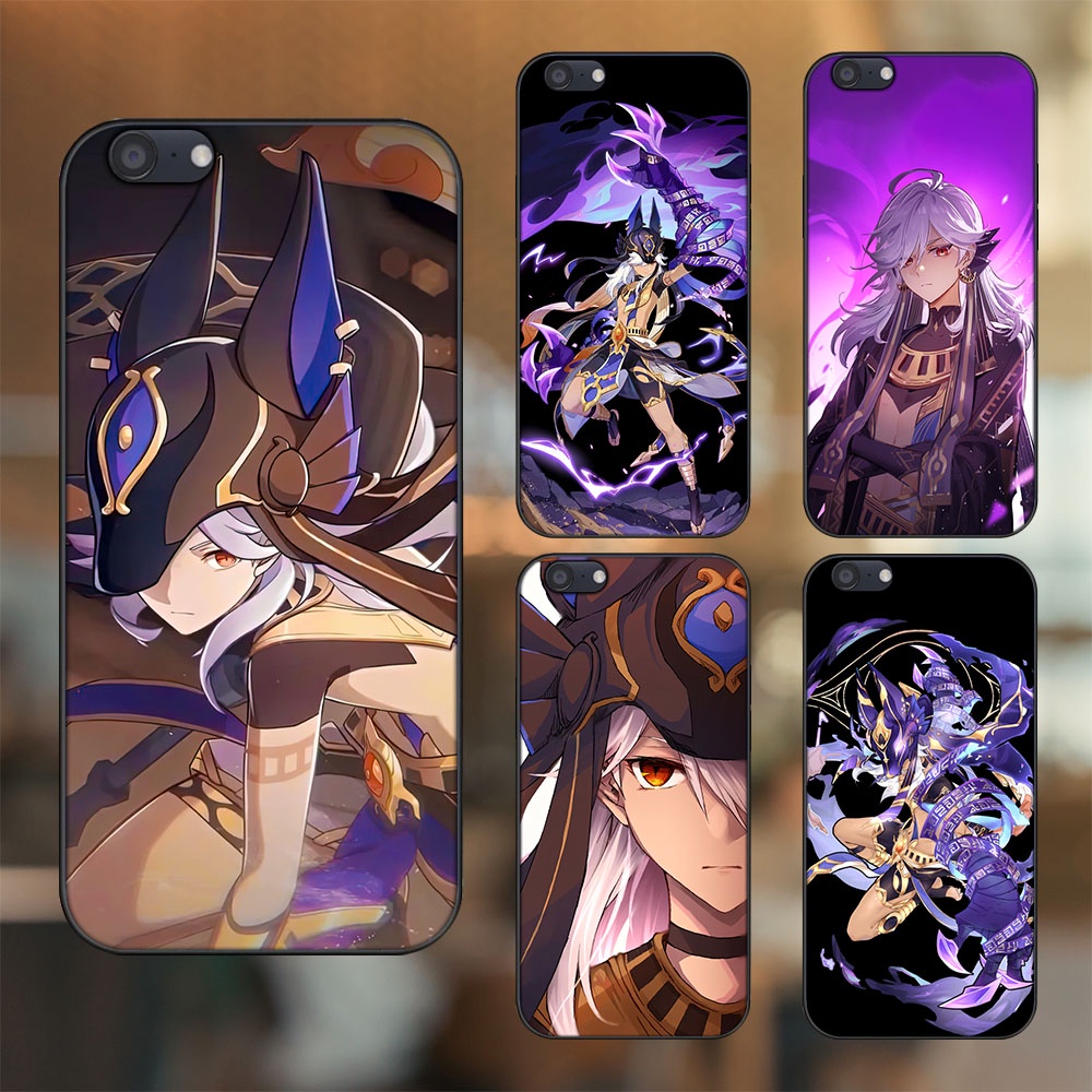 Ốp lưng Oppo A71 viền đen in hình Cyno Genshin Impact