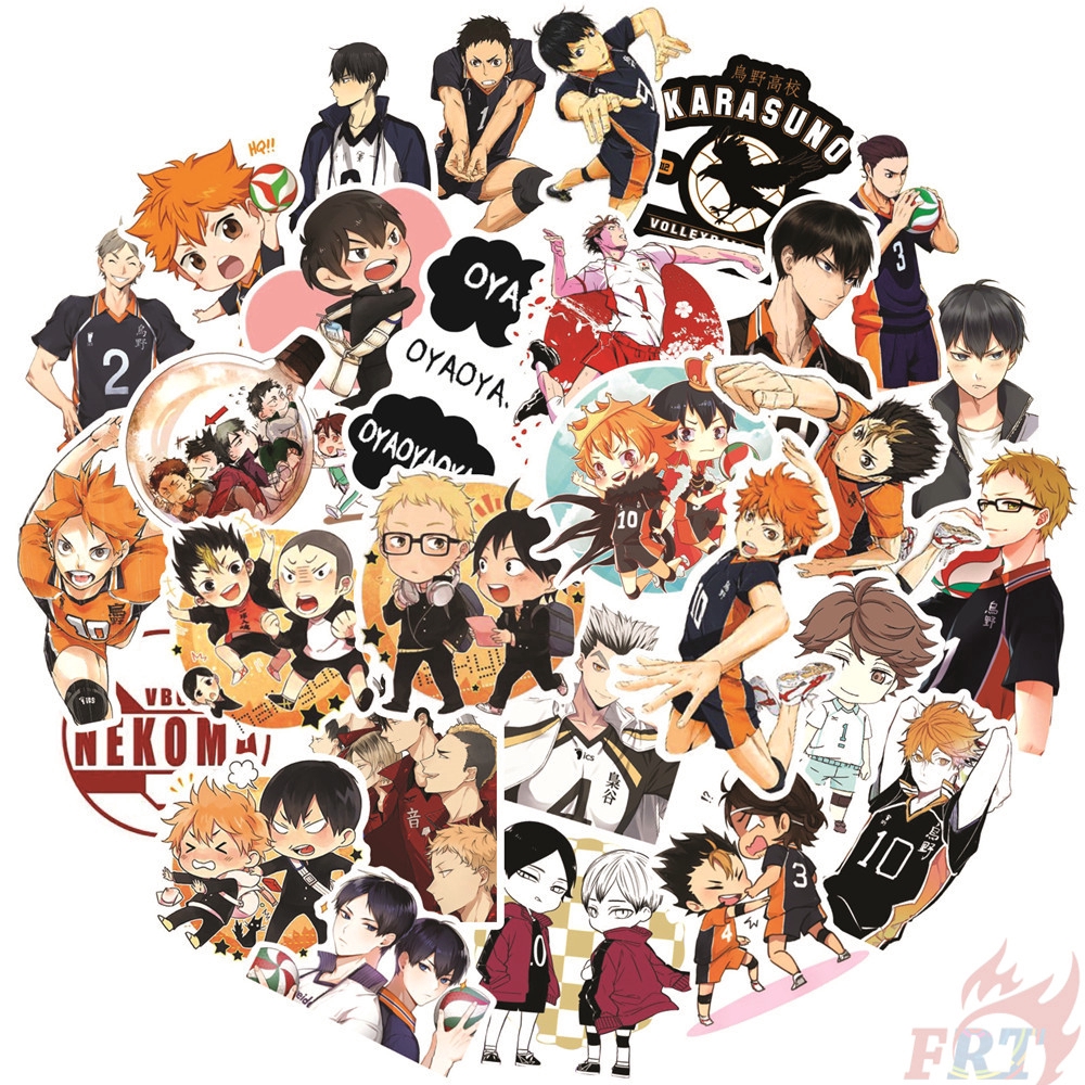 ❉ Haikyuu!! - Series 04 Anime Shoyo Hinata Tobio Kageyama Stickers ❉ 50Pcs/Set DIY Fashion Doodle Decals Stickers