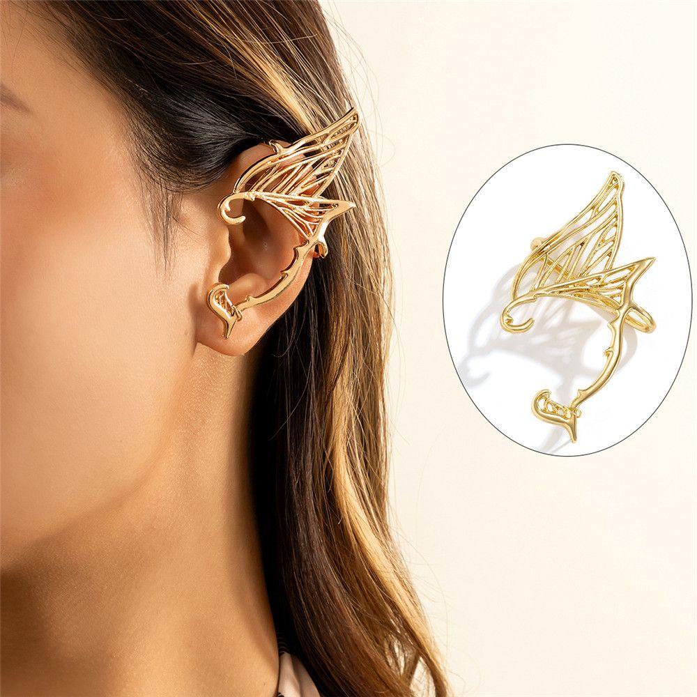 Bông Tai Kiểu Kẹp Hình Cánh Bướm / Yêu Tinh