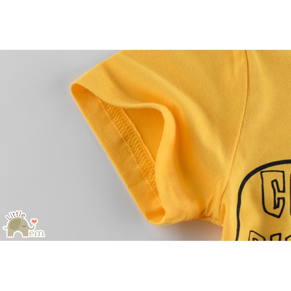 Áo bé trai cotton cộc tay _ Dino color