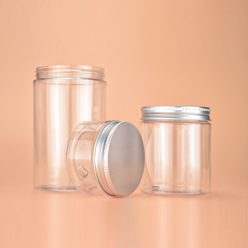 Hộp Nhựa, Hũ Nhựa Pet Nắp Nhôm Đựng Thực Phẩm, Đồ Khô, Ngũ Côc 50 100 200 250 500 800 1000 1200 1500ml