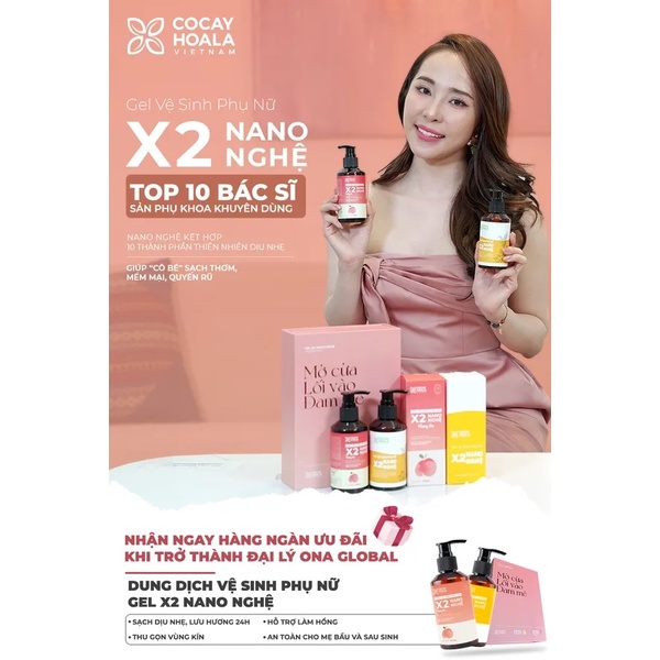 Dung Dịch Vệ Sinh Phụ Nữ  X2 Nano Nghệ