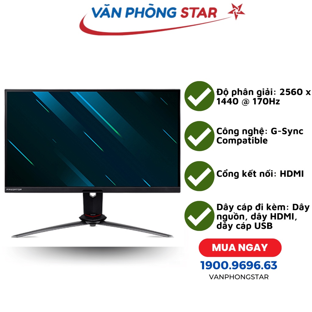 Màn hình Acer XB273U NV chính hãng