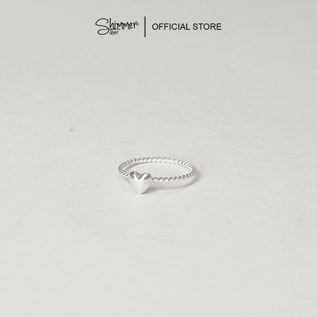 Nhẫn bạc 925 Cute Love - Shimmer Silver