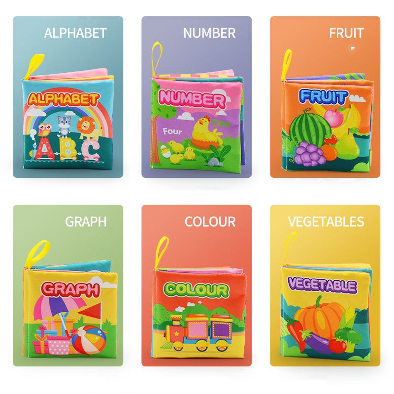 Sách vải cho bé tương tác với các chủ đề tiếng anh DCGD10 KIDS GARDEN