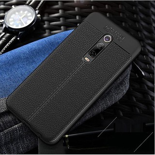 Ốp lưng dẻo Xiaomi Redmi K20/ K20 Pro/ Mi 9T/ Mi 9T Pro Vân giả da Auto Focus ( Đen )