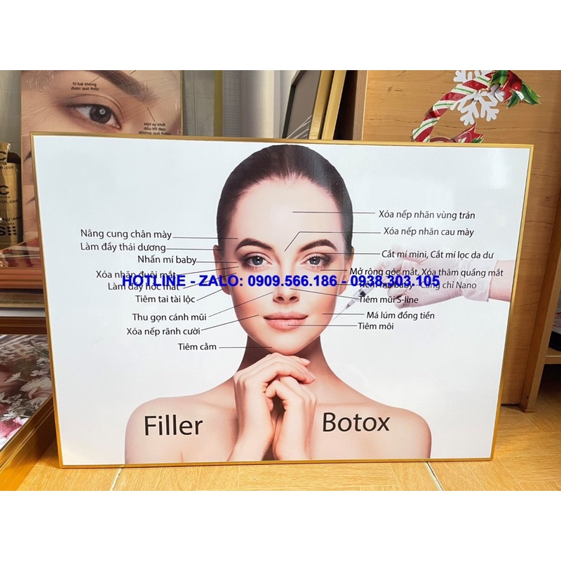 TRANH SPA TIÊM FILLER - BOTOX TRANH TRÍ SANG TRỌNG HIỆN ĐẠI CHO SPA THẨM MỸ VIỆN