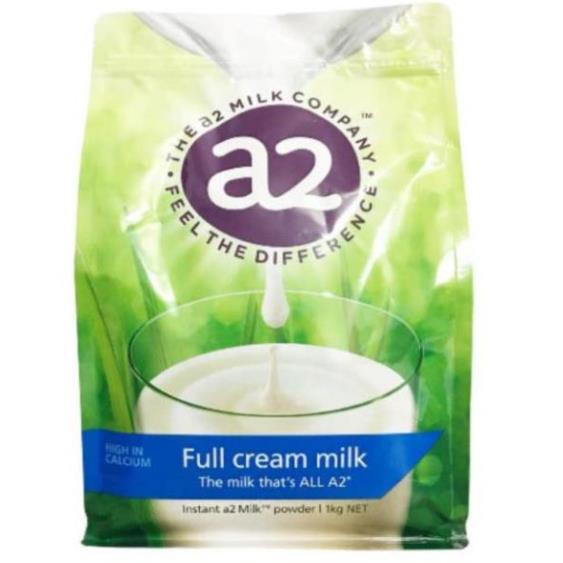 [Combo 2 bịch] Sữa A2 của Úc, Sữa Tươi Nguyên Kem Và Tách Kem Dạng Bột gói 1kg (date t5/2022) - Màu Xanh