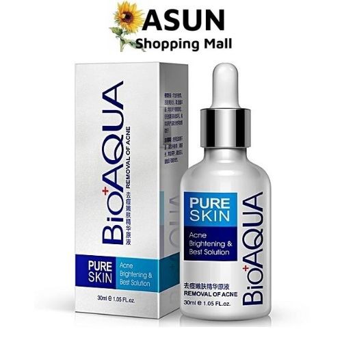 Serum Bioaqua Tri Mụn Ẩn, Mụn Thâm, Mụn Đầu Đen, Mụn Do Da Dầu Pure Skin 30ml