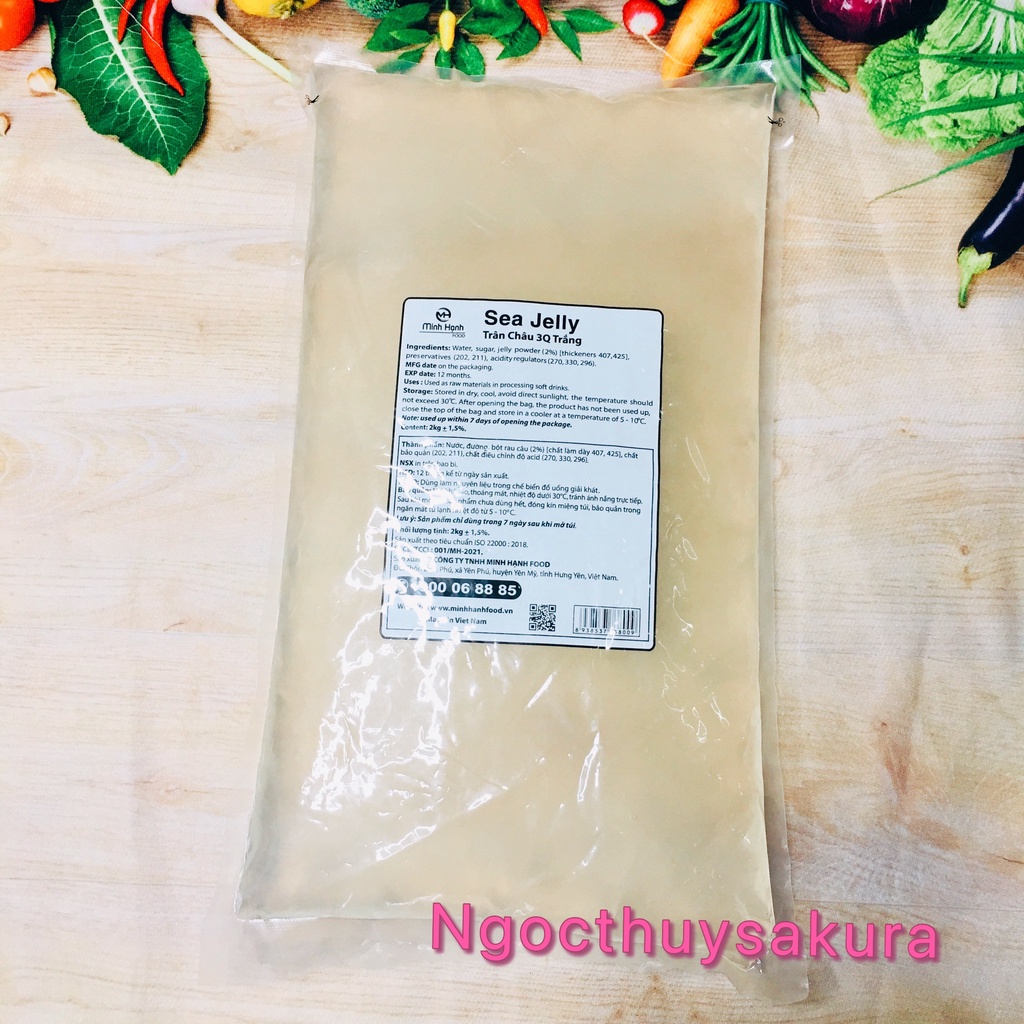 TRÂN CHÂU 3Q TRẮNG SEA JELLY 2KG