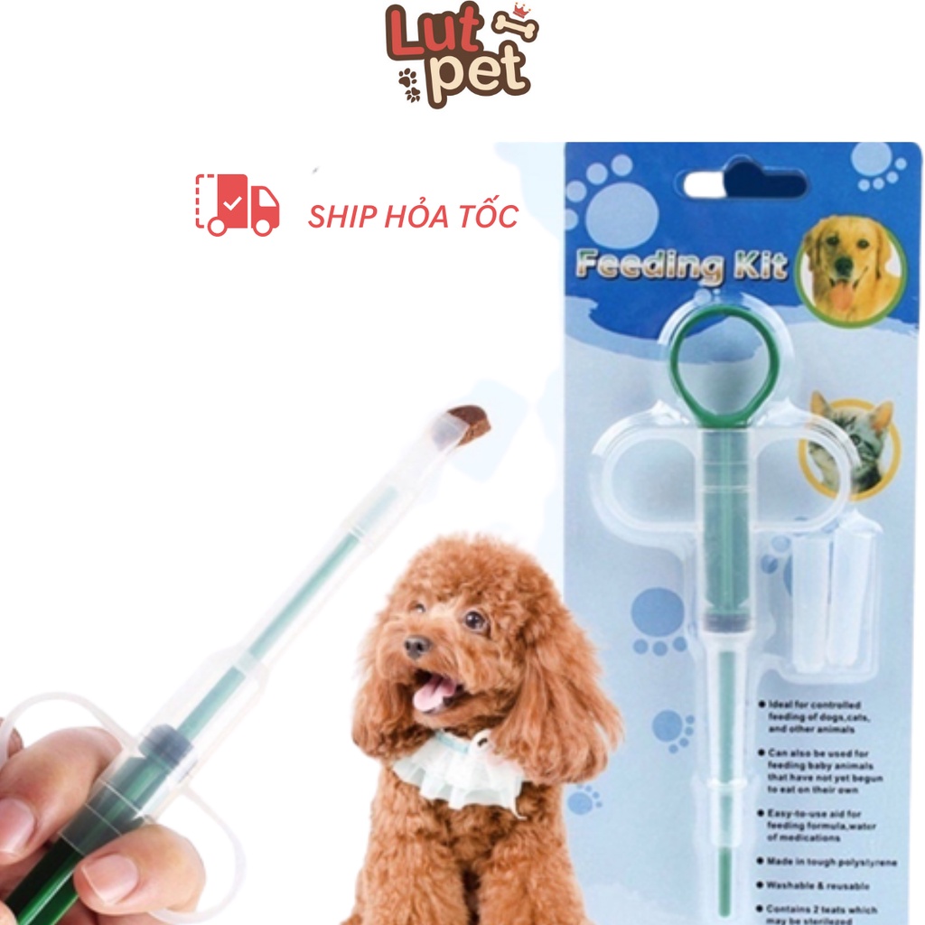 Ống tiêm bơm xi lanh hỗ trợ chó mèo uống thuốc - tiêm ti sữa - bình ti sữa cho chó mèo con ống bơm sữa bơm thuốc