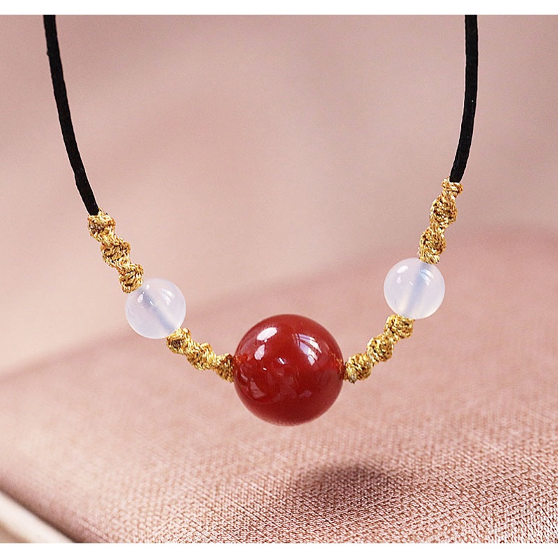 Vòng Tay Đá Mã Não Đỏ Thời Trang Cá Tính