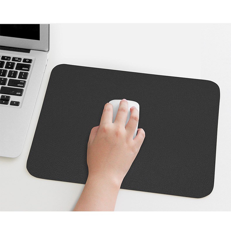 Baona/ SBD Tấm lót chuột da hai mặt đơn giản tiện lợi