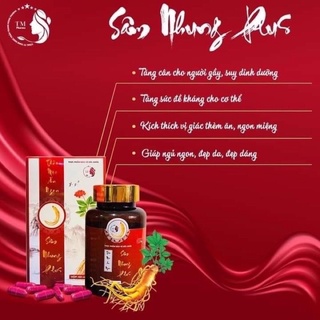 Sâm Nhung Tăng Cân plus ( hộp 60 viên chính hãng có thẻ bảo hành)