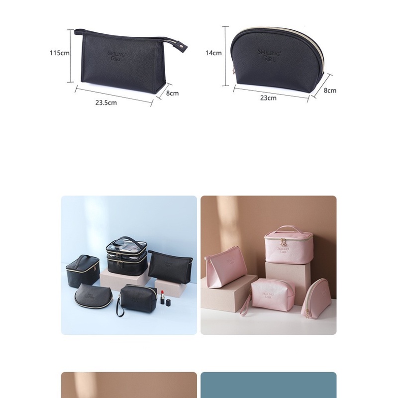 Pu Túi Đựng Mỹ Phẩm Cỡ Lớn Chống Thấm Nước Tiện Lợi