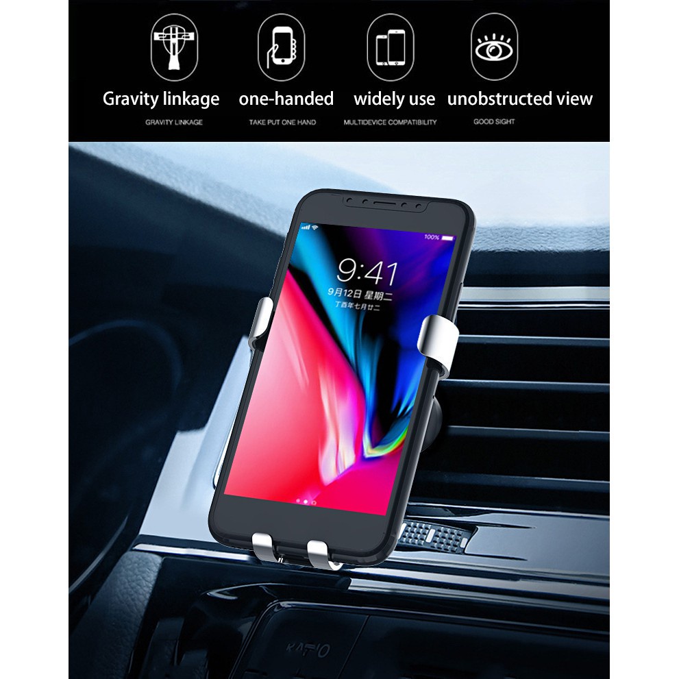 Giá Đỡ Điện Thoại Trên Xe Hơi Xoay 360 Độ Tiện Dụng° Giá Đỡ Kim Loại Chuyên Dụng Cho Xe Hơi