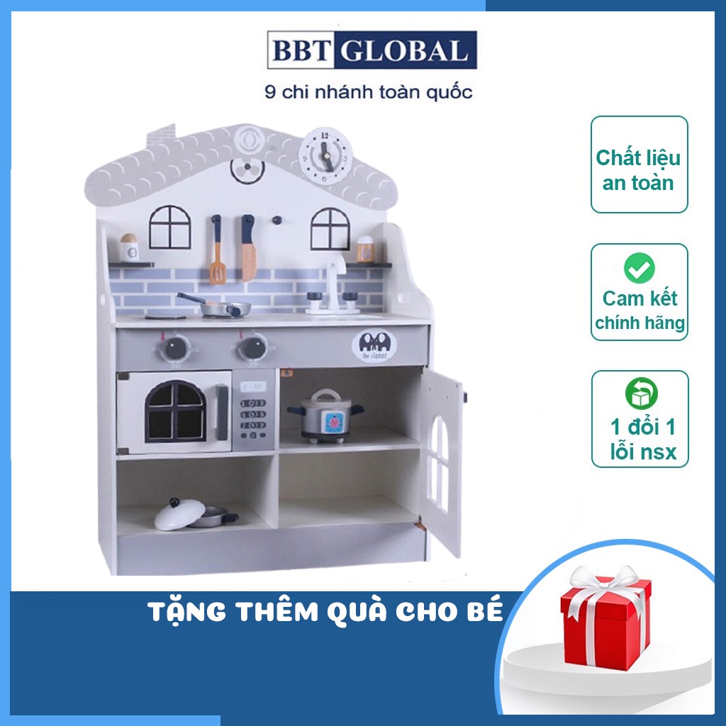 Đồ chơi nấu ăn BBT Global bếp gỗ cao cấp MSN19030