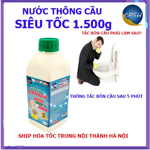 Nước thông bồn cầu cực mạnh hết tắc nghẽn sau 5 phút, thông tắc bồn cầu hiệu quả đạt 100% hài lòng, thông bồn cầu 1500g