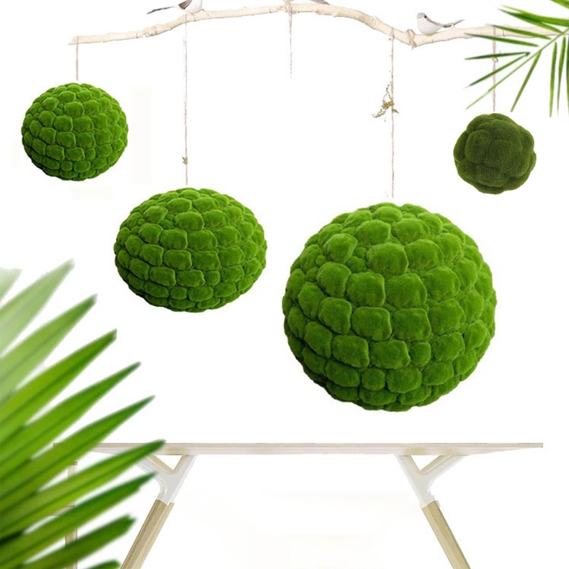 Cây Cỏ Nhân Tạo Hình Quả Bóng Rêu Trang Trí Nhà Cửa / Sân Vườn / Quán bar / Tiệc Cưới