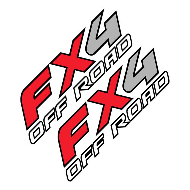 Road Off 2 Chiếc Fx4 Auto Body Pvc Đề Can Dán Xe Ô Tô Cho Xe Ford Ranger Raptor F150 F250 F350 F450 