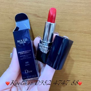 MINI 1.5g Son Dior 999 Matte Màu Đỏ Nổi Bật