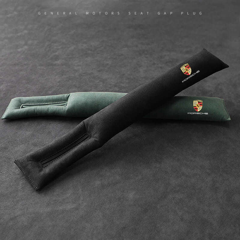 Porsche LOGO seatAlcantara material gap plug macan Cayenne Cayman taycan 718 Boxster 911 Panamera car seam leak-proof interior driver's seat trim