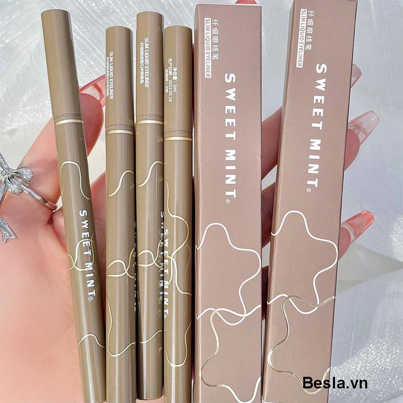 ⭐Bạc Hà Ngọt Ngào® Bút Kẻ Mắt Ngòi Mảnh Mềm Mại Tự Nhiên Không Phai Màu Kháng Nước Lâu Trôi Sweetmint eyeliner