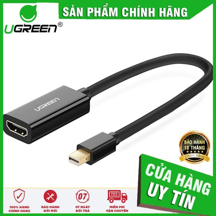 Cáp Mini DisplayPort to HDMI (âm) UGREEN 10461 (đen) ✔HÀNG CHÍNH HÃNG ✔