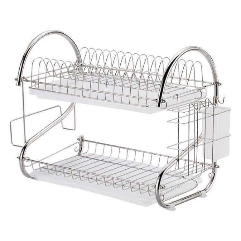 Giá kệ úp bát 2 tầng inox