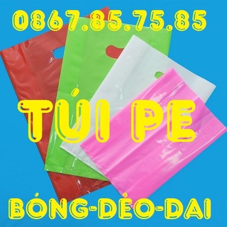 1Kg Túi Xốp PE Bóng Dẻo Dai, Đủ Size Hàng Loại Tốt, Đựng Mỹ Phẩm, Quần Áo, Gói Hàng Online, Túi Dày Đẹp