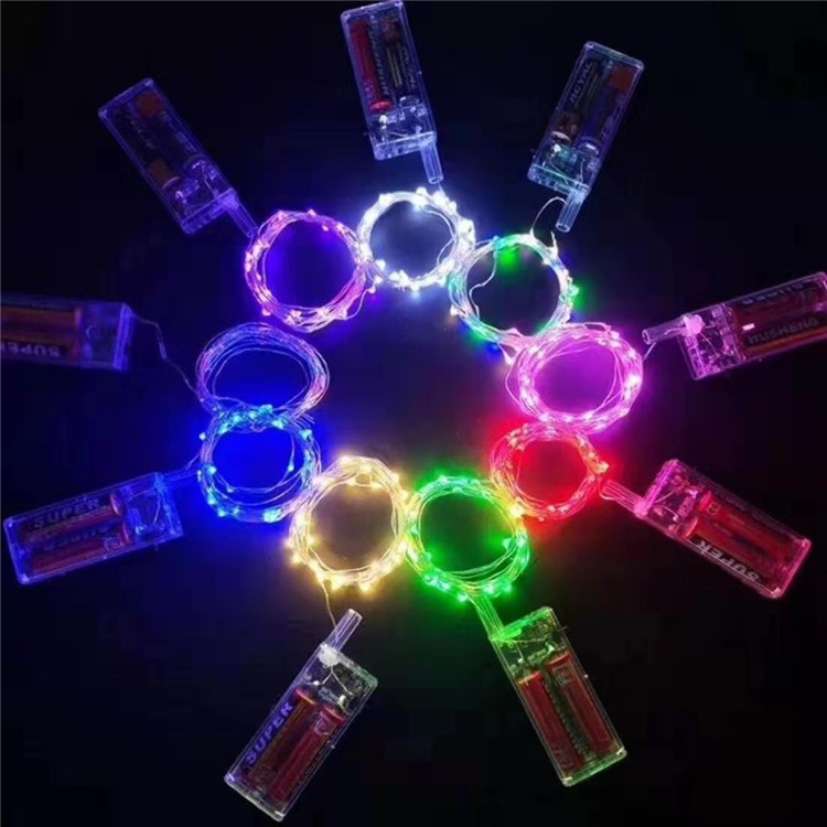 Đèn LED pin AA 3M 30 bóng đom đóm CHIPSBLING FAIRY LIGHT màu vàng nắng