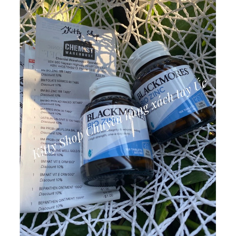 BLACKMORES BIO ZINC LỌ 168 VIÊN CHÍNH HÃNG