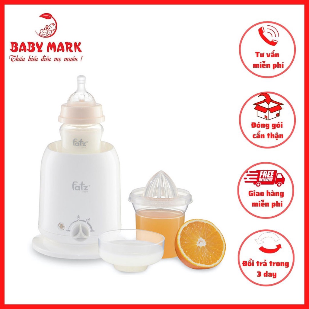 Máy hâm sữa Fatz 4 chức năng, Hâm nóng, giữ nóng, tiệt trùng bình sữa, vắt cam,Fatz baby Hàn Quốc