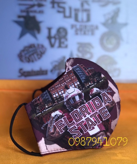 Khẩu trang vải có van thở Florida State | BigBuy360 - bigbuy360.vn