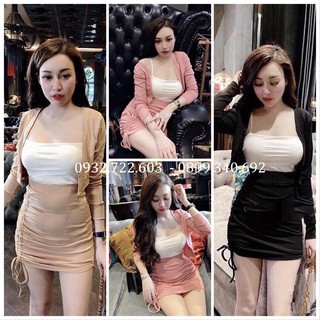 Set Đầm Body Sexy Ba Món